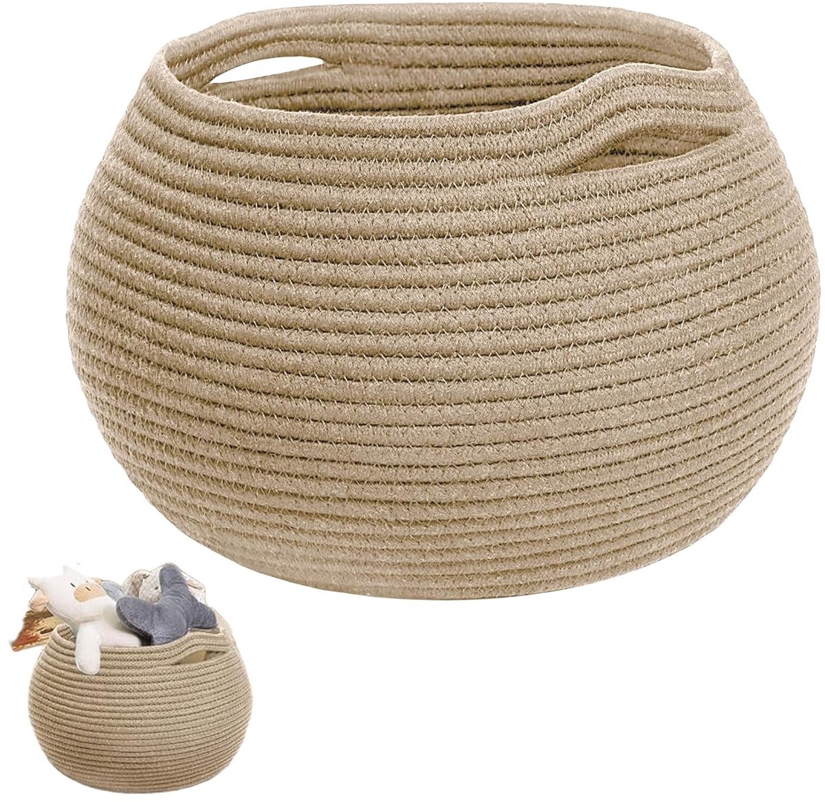 Omgoods - Opvouwbare Opslagmand - Voor Baby Speelgoed, Was en Handdoeken - Zwart