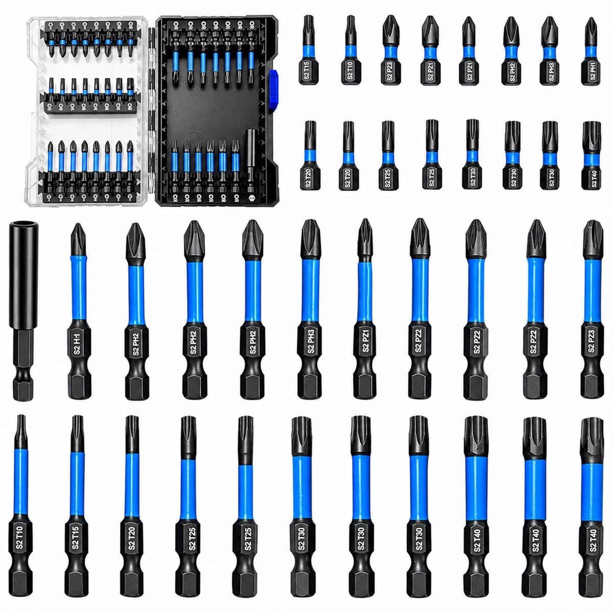 Omgoods - 38-Delige Impact Schroevendraaier Bit Set van S2 Staal