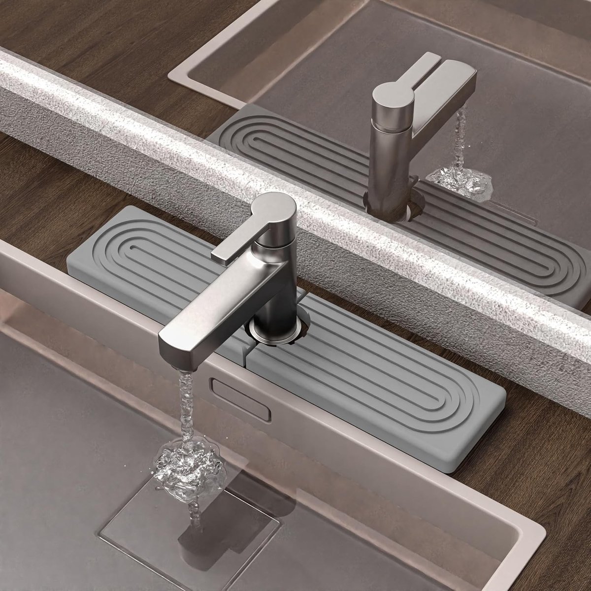 Omgoods - Diatomiet Afvoer Mat voor Keuken en Badkamer 45x10cm