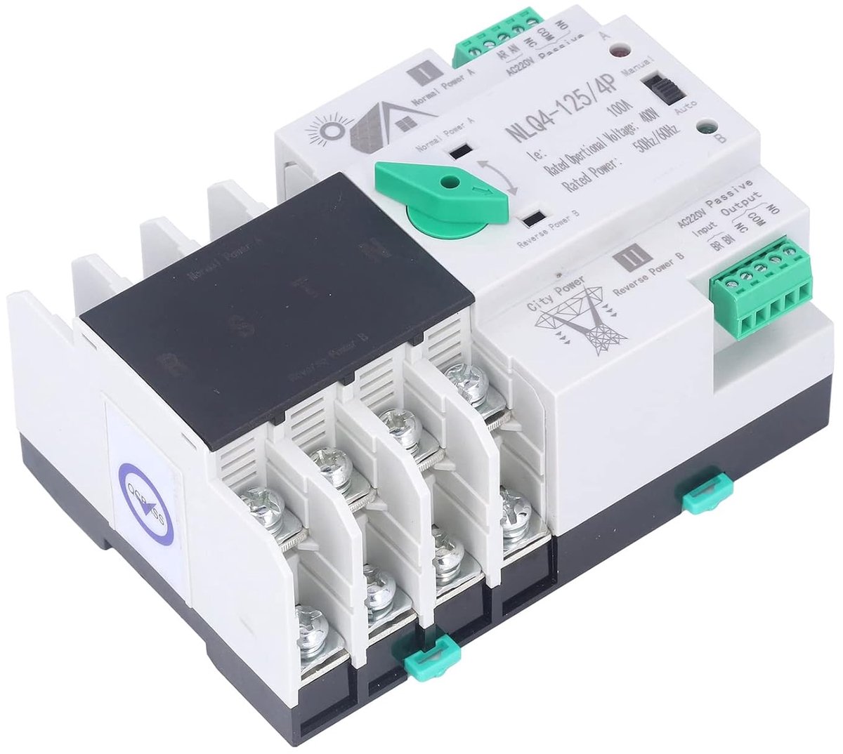 SnelShoppen - Dual Power Automatische Inverter 220V met WiFi Controle ATS W2R Switch Mini voor Fabrieken, Winkelcentra en Peuterspeelzalen