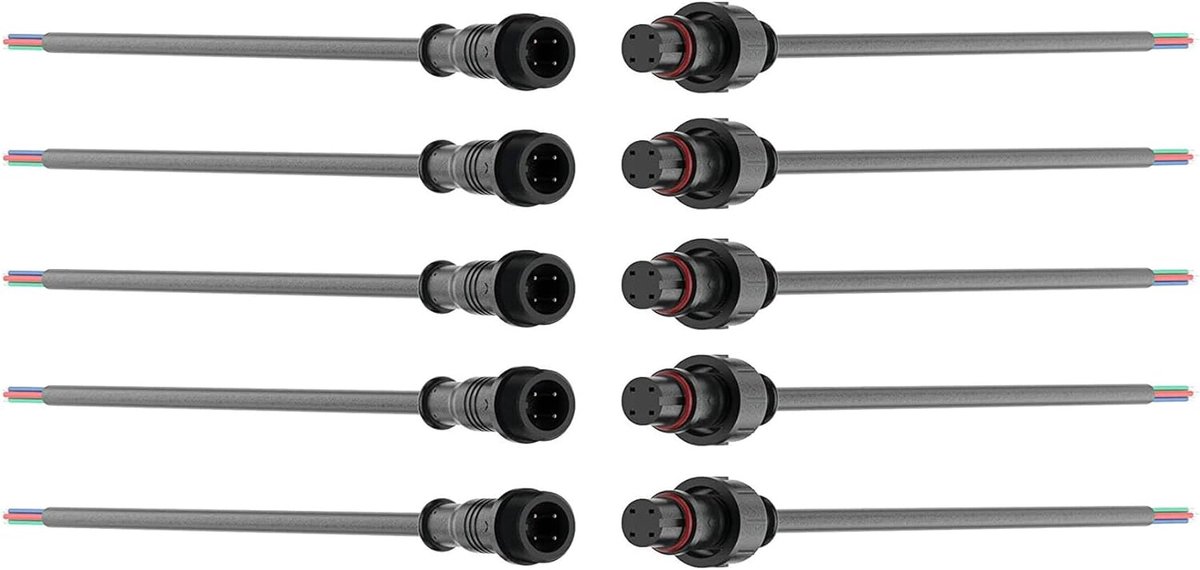 Waterdichte LED Plug 4 Pin - 18 AWG verlengkabel - betrouwbaar en veilig - eenvoudig te installeren - ShopVlot