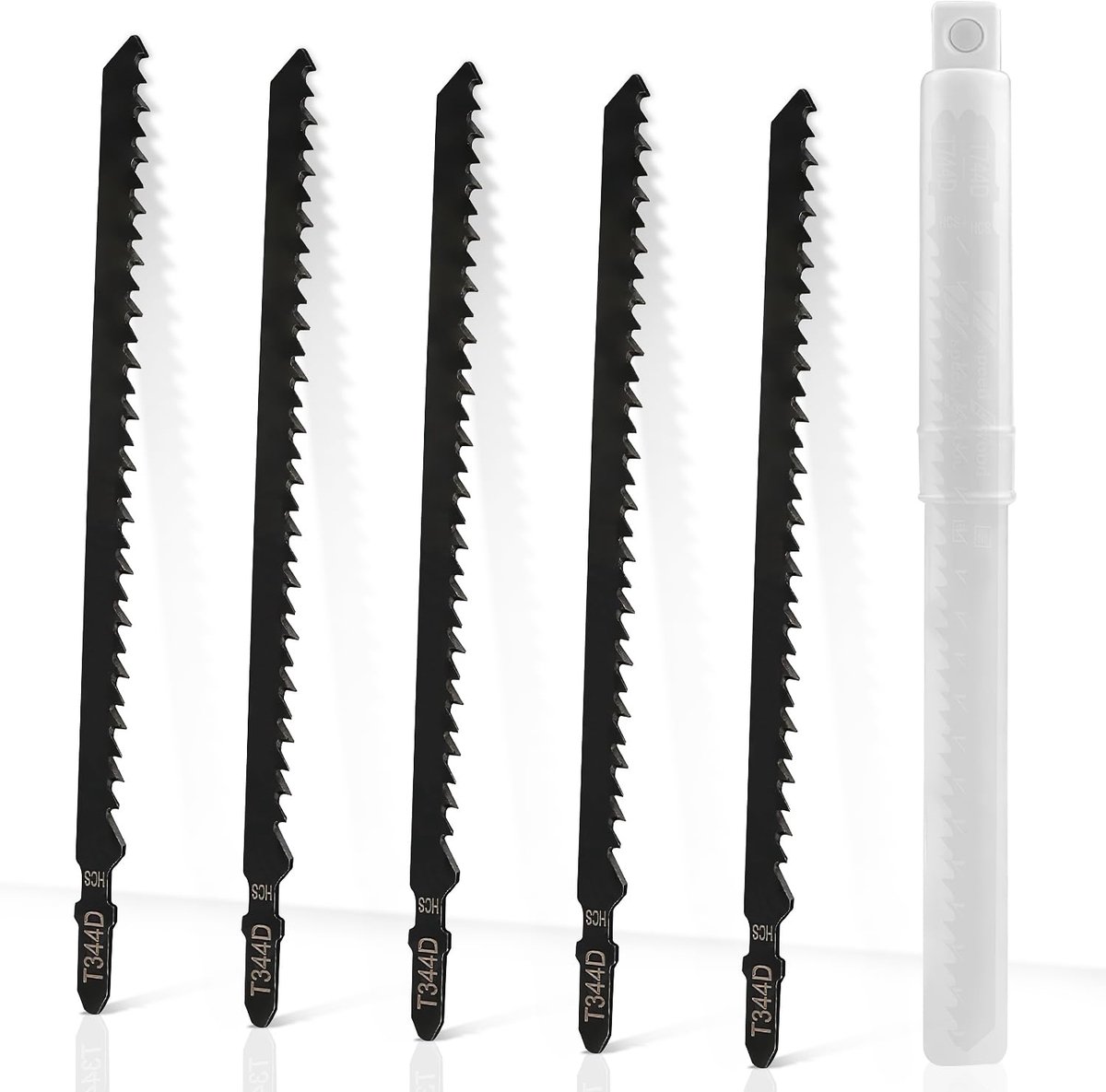 SnelShoppen - Jigsaw Blades Set - Professionele Decoupeerzaagbladen van Hoogwaardige Koolstofstaal voor Hout en Metaal - T-vormig Handvat - Geschikt v