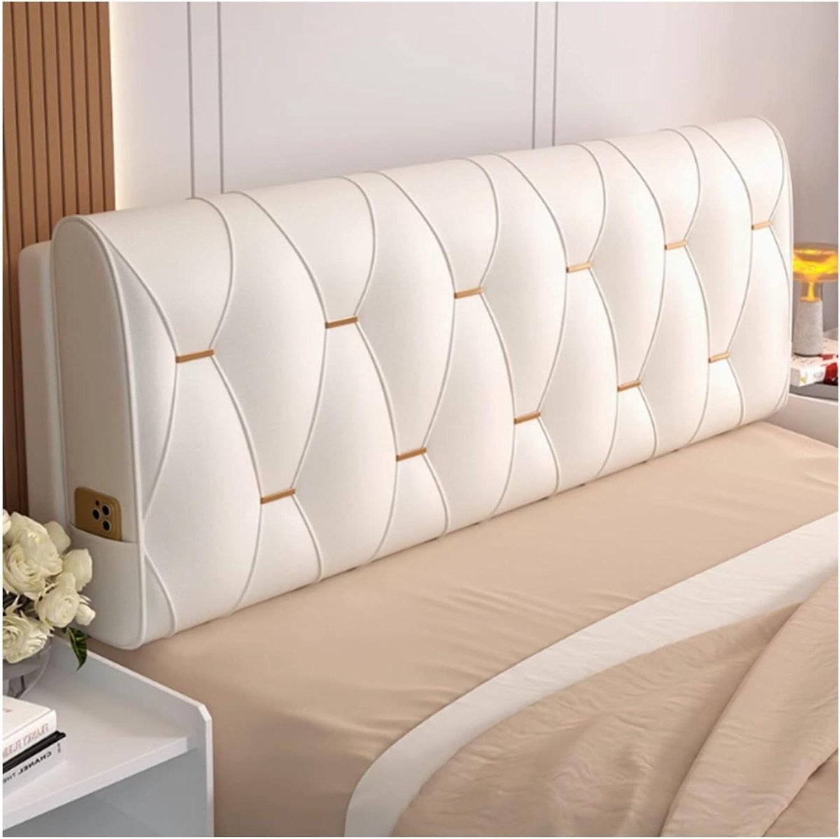 Hoofdeinde Kussen - Bed Rugsteun - Ontspannen in Bed - Afneembare Hoes - 200x60x10cm - A