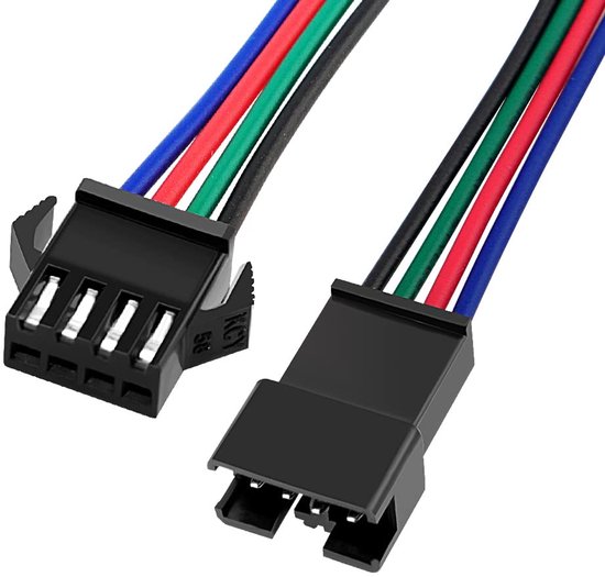 20 Pairs JST SM 4-Pin 2.54mm Pitch Plug Mannelijke en Vrouwelijke Connector Adapter met 150mm Elektrische Kabel Draad voor LED Licht — afbeelding 3