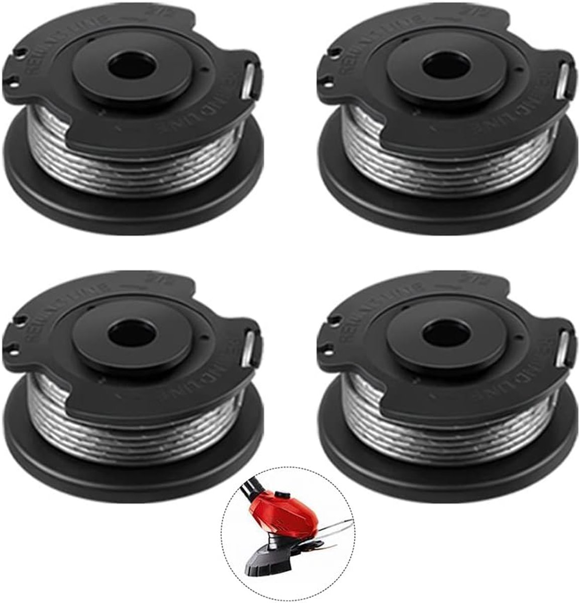Spoelen grastrimmer reserve spoelen voor Bosch accu grastrimmer EasyGrassCut 23/26/18/18-230/18-260/18-26, Art 23SL, Art 26SL – Ø 1,6 mm 4,9 m lengte