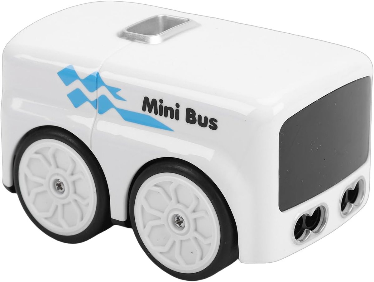 Mini-Interactieve Auto met Inductieve Sensor, Volgt de Lijn, Gesture Control en Educatieve Functies, Ideaal voor Kinderen en Speelgoedliefhebbers (WIT)