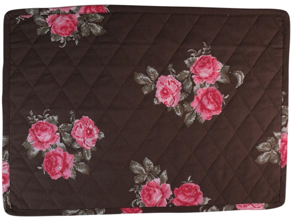 Quilted Winter Rose Placemat bruin 35x50cm