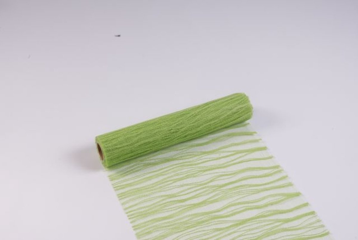 Wave Tafelband groen 26cmx3m (rolled)