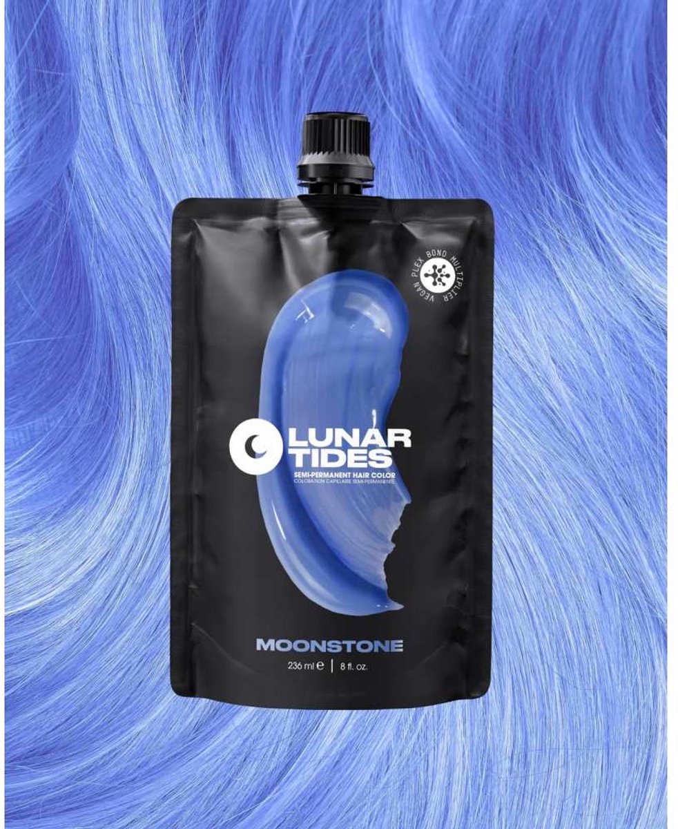 Lunar Tides - Moon Stone Semi permanente haarverf - 4 oz / 118 ml - One Size - Pastelblauw