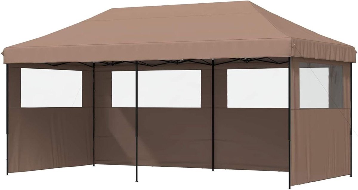 Partytent - Evenemententent Luifel - Feestelijke Bijeenkomsten - Waterdicht Oxford Stof - 292 x 580 cm - Bruin