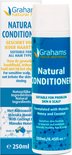 Grahams natural hair & natural alternatives Natural Conditioner fles met blauwe etikettering, Nederlandse tekst en Australië afbeelding.