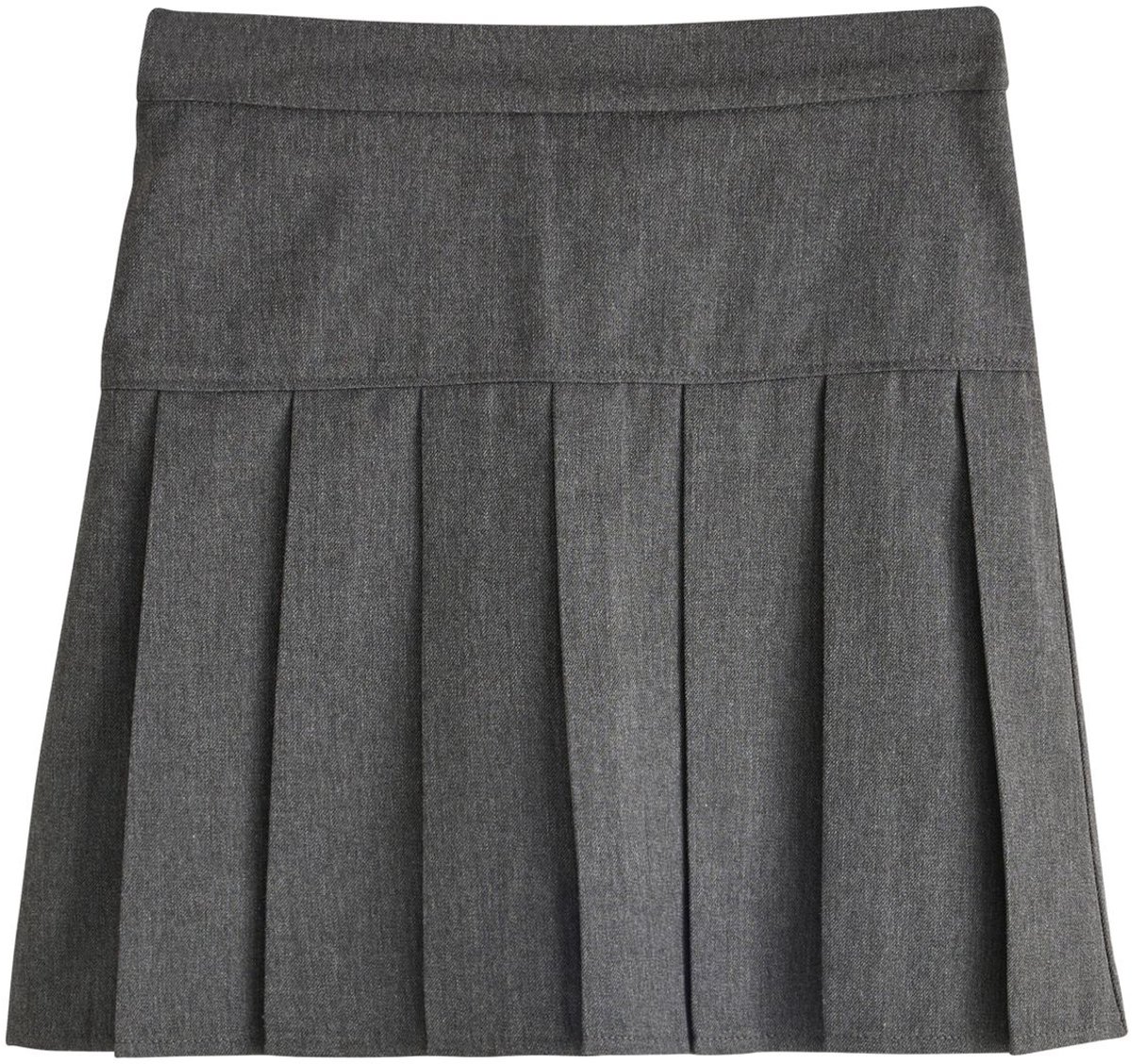 Next - Meisjes - Geplooide schoolskort - Grijs