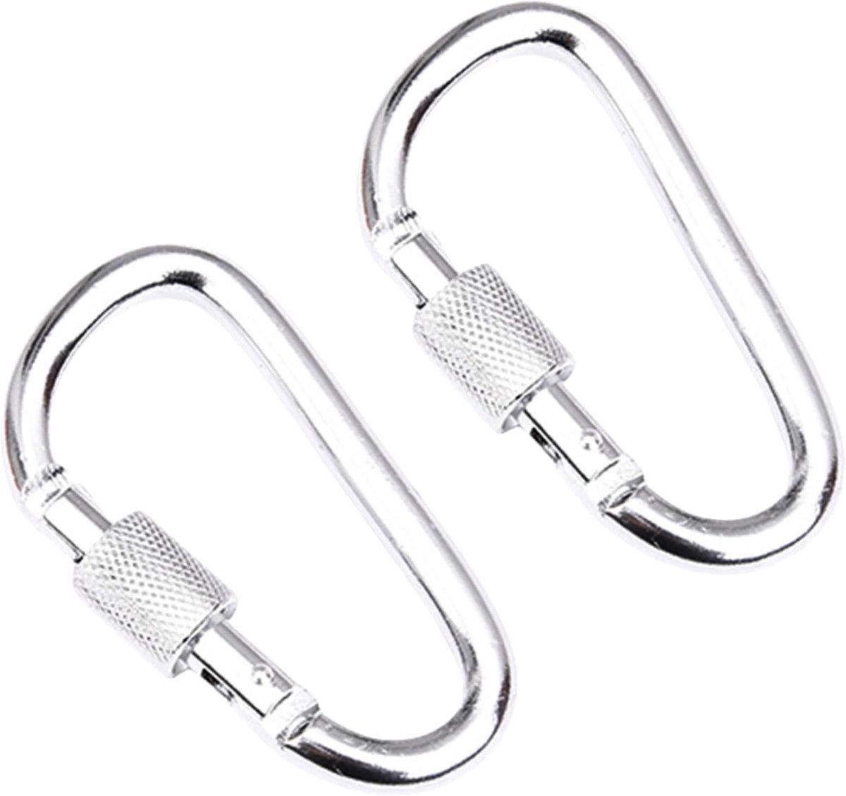 SnelShoppen - Multi-Color Aluminium Carabiner Clips met Schroefsluiting - Lichtgewicht en Duurzaam - 12 Kleuren - Ideaal voor Camping, Reizen, Sleutel