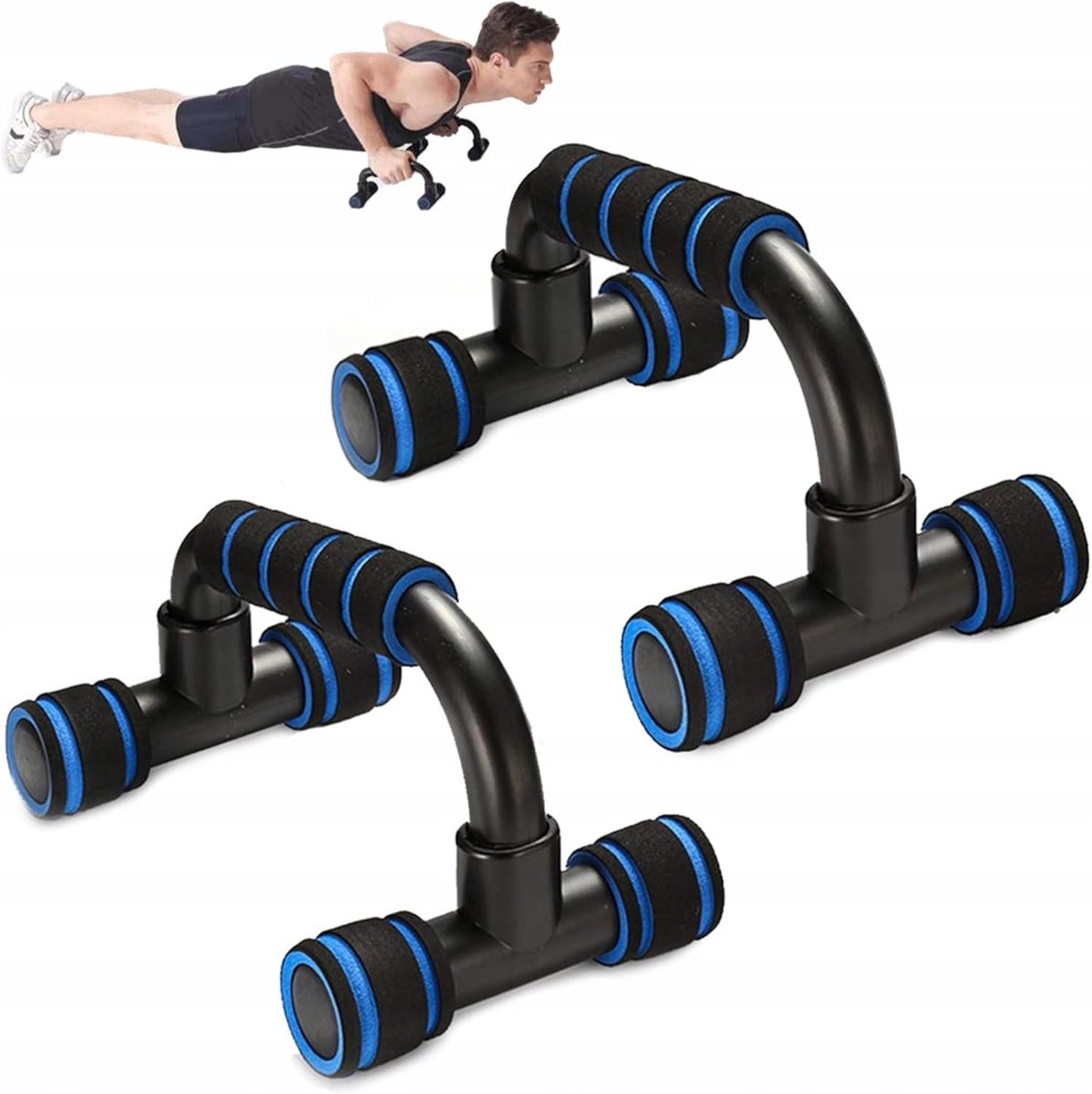 SnelShoppen - Ergonomische Dumbbells met Comfort Handvatten - Non-slip Push-up Handgrepen voor Thuis Training - Robuust en Stabiel tot 200 kg - Ideaal