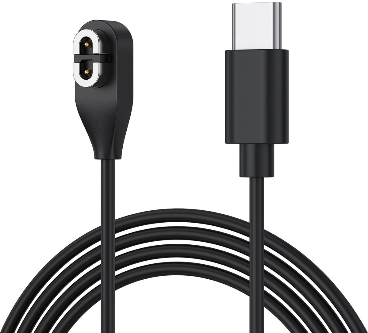 SnelShoppen - Oplader USB C 100 cm voor AfterShokz OpenRun, OpenRun Mini, OpenRun Pro - Snellader, Geschikt voor AS800, AS810, AS803, OpenComm, Oplaad
