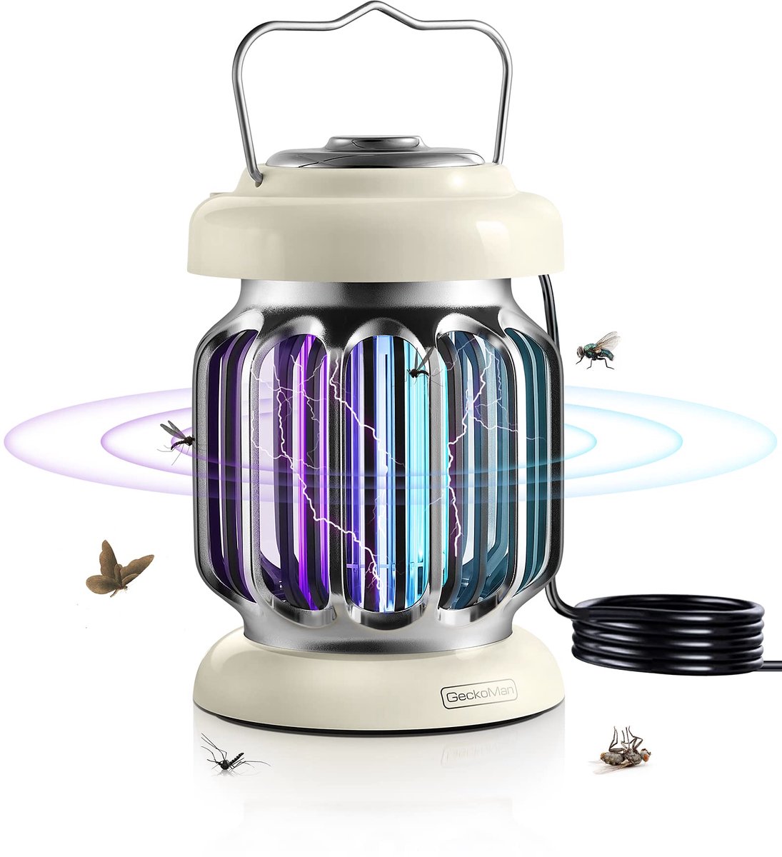 SnelShoppen - Hybride Spectrum Waterdichte Schakelaar Muggenlamp voor Binnen en Buiten, Elektrische Vliegenvanger, Vliegenlamp voor Tuin, Camping, Fee