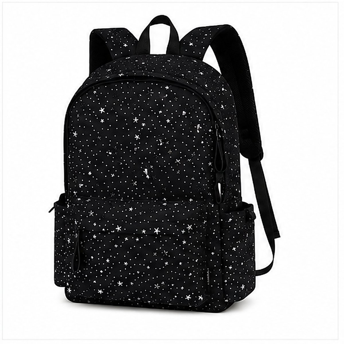 Bobypet Schoolrugzak - Laptop Rugzak voor Dames en Heren - 18L Dagrugzak met 15.6 inch Laptopvak - Waterbestendige Schooltas voor Werk, School en Reizen - Zwart