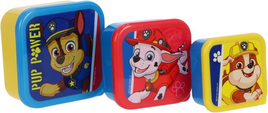 Paw Patrol lunchset; drinkfles, lunchbox en snackbox van Paw Patrol — afbeelding 3