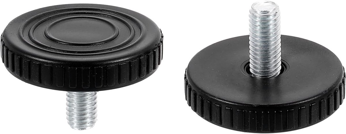 Verstelbare Meubelglijders 15 x 40mm - 4 Stuks - Geschikt voor Meubels - Zwart - Perfect voor Vloerschade Bescherming en Stabiliteit