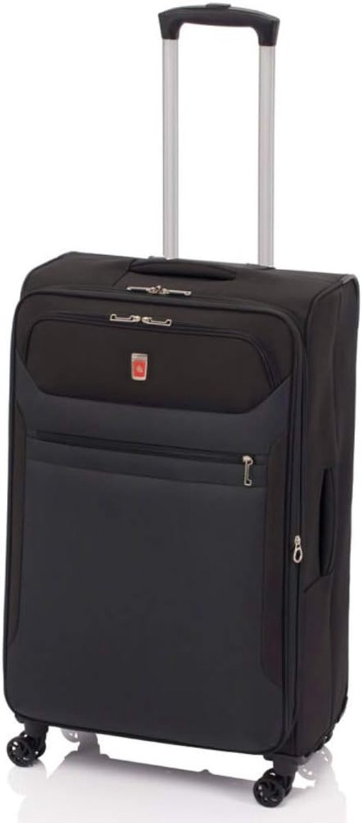 SnelShoppen - 60 cm Blue Trolley Koffer - Lichtgewicht EVA Reisbagage met 4 Wielen - Ideaal voor Vakantie, Weekendtrips en Sport - Unisex