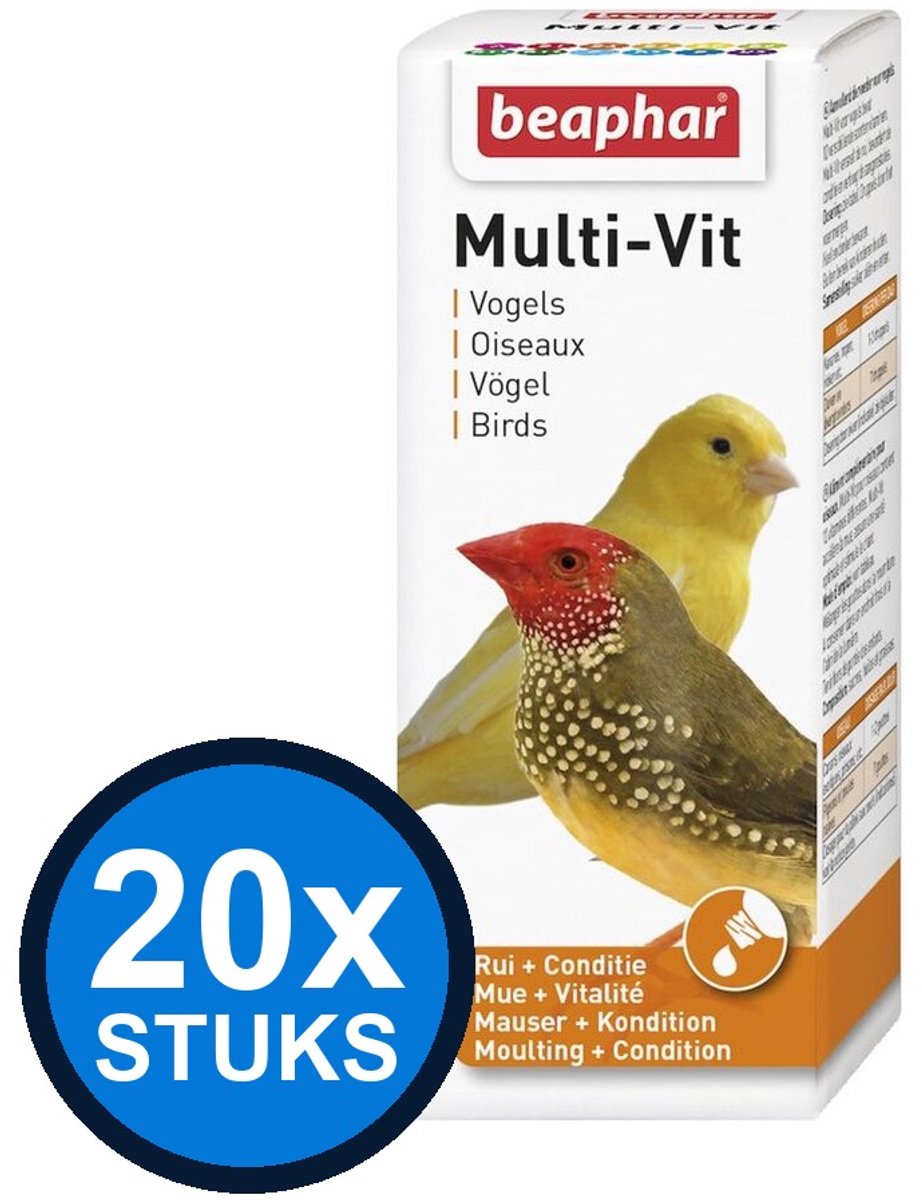 20x Beaphar - Multi-vit vogel 50ml