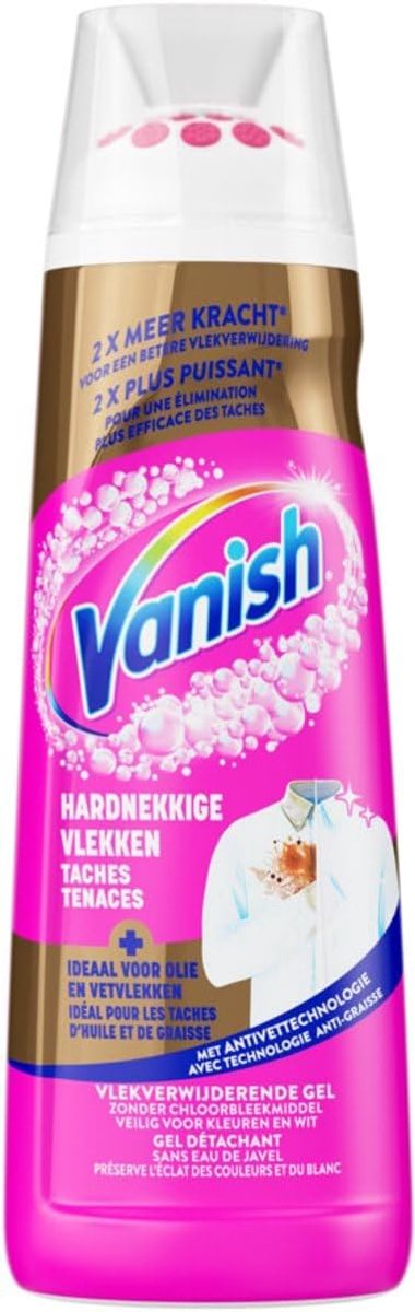 SnelShoppen - Vanish Oxi Action Gold Powergel Vlekkenverwijderaar - 12 x 200 ml - Voordeelverpakking - Effectieve Vlekkenreiniger voor Witte en Kleurr