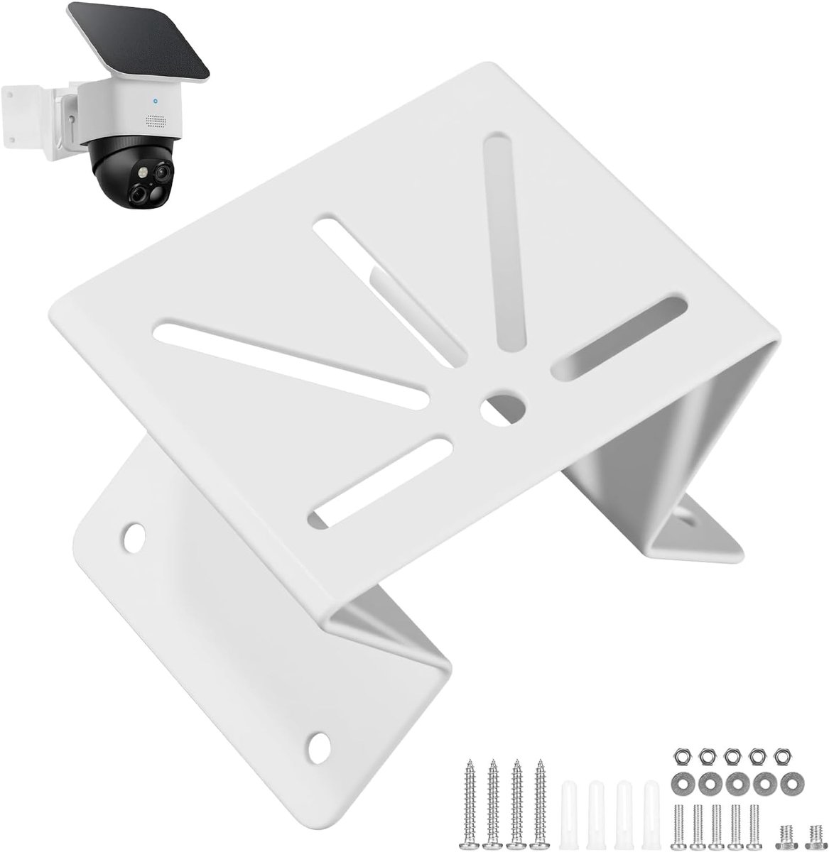 SnelShoppen - Hoekhouder voor Eufy Security SoloCam S340/E30/E42/4G LTE Cam S330 - Verstelbare Bevestiging - Duurzaam Materiaal - Ideaal voor Buiten e