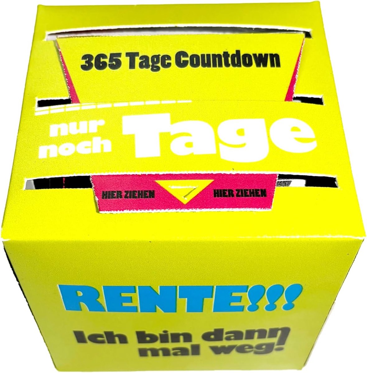 SnelShoppen - Tupf'n Pensioen Kalender 365 Dagen Tot Pensioen, Aftelkalender, Afbreekbare Kalender, Zelfklevende Stickers, Groene Recycled Karton Houd