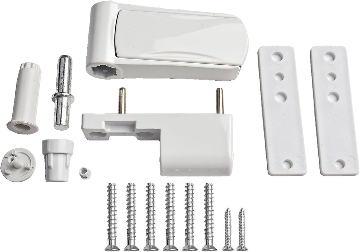 SnelShoppen - Aluminium Deur Flag Hinge 3D Verstelbaar met Geluidsbuffer voor Stille Sluiting - Ideaal voor Dubbel Glazige Deuren, Duurzaam en Gebruik