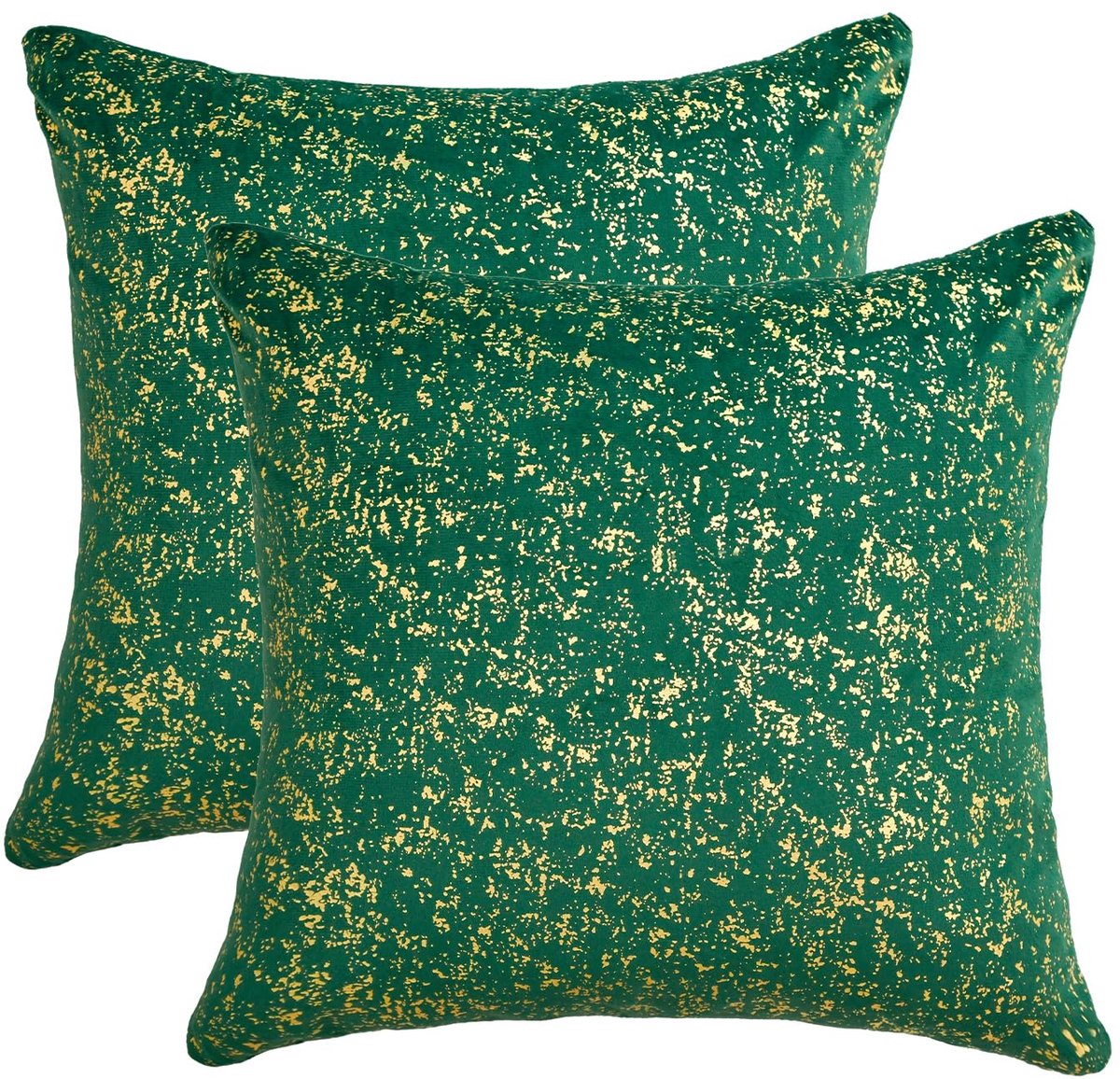 Dailygoods - Set van 2 Decoratieve Kussenslopen - 40 x 40 cm - Groen