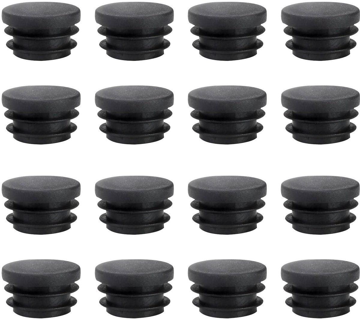 Dailygoods- Lamellenstop 22 mm - 16 Stuks - Ronde Buisstop - PE-Kunststof - Eindkappen - Voor Stalen/Aluminium Buis