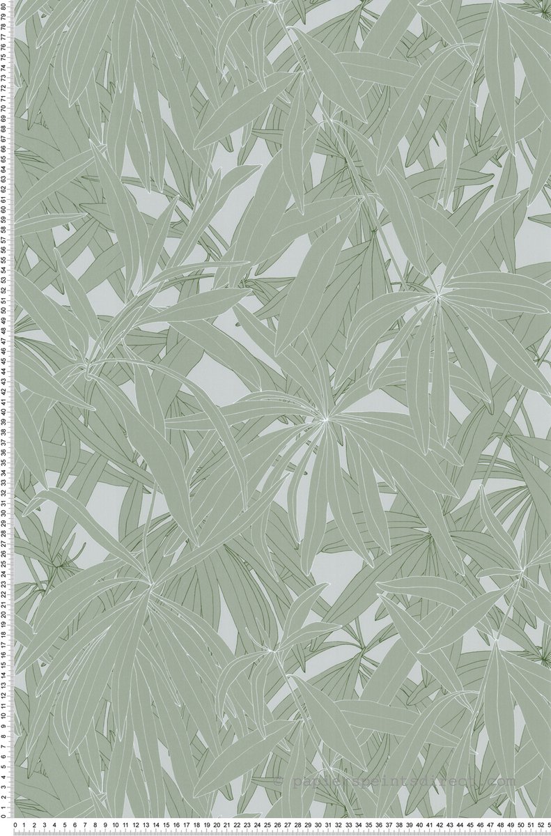 Lutèce – 51250204 – Vliesbehang – Wit / Grijs / Groen