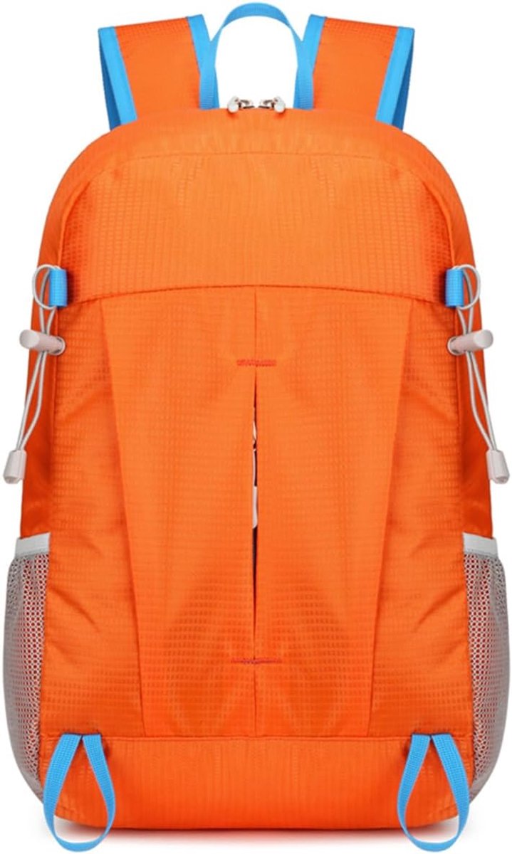 Ulisem - Opvouwbare Rugzak – Lichtgewicht Wandelrugzak – Waterafstotende Dagrugzak – Reisrugzak voor Camping, Outdoor, Sport & Wandelen – Compacte Backpack voor Dames en Heren – Oranje