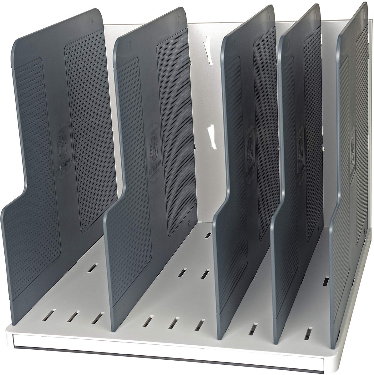 Omgoods - Organizer voor A4 Documenten - 5 Compartimenten Lichtgrijs