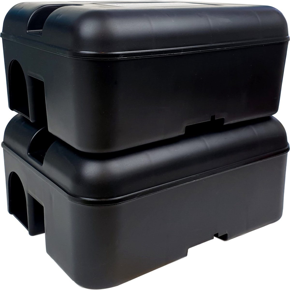 Omgoods- Knaagdier Veiligheid Schakelkast Waterdicht - Externe Aas Box - Geschikt voor Ratten/Muizen - Metalen Staaf - Inclusief Aasverdeler 500g - Aasstation