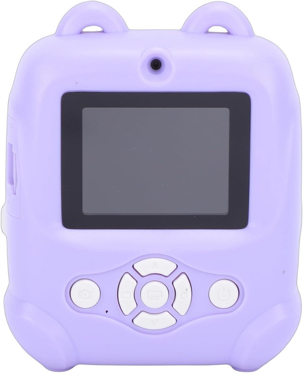 Instant Camera Kinderen - Kinder Camera Print - Foto's Maken Printen - Inktloze Printtechnologie - 2.4 Inch Scherm - Paars