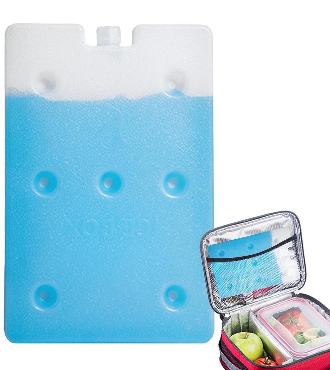 Koelpatroon Luchtkoeler - Herbruikbaar Vriespakket - Ruimte Koelen - Snel Koelcomfort - 600 ml - Wit