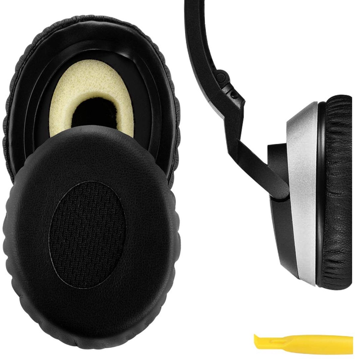 Omgoods - Vervangende Oorkussens voor Bose On-Ear OE2 en OE2i - Zwart