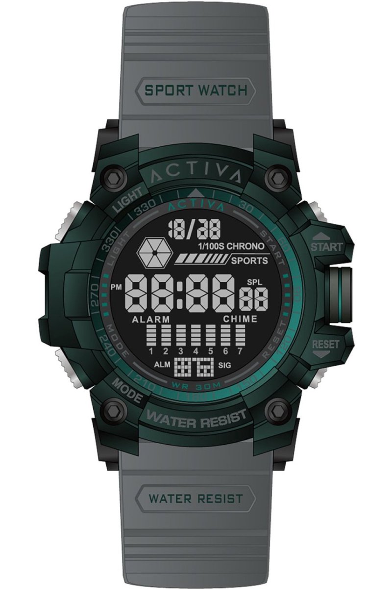 Activa Digital ACW8020-014 Herenhorloge digitaal - 56 mm