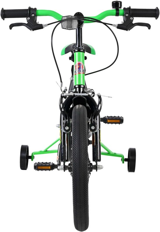 Volare Strike Kinderfiets - Jongens - 16 inch - Groen - Twee Handremmen van Volare — afbeelding 3