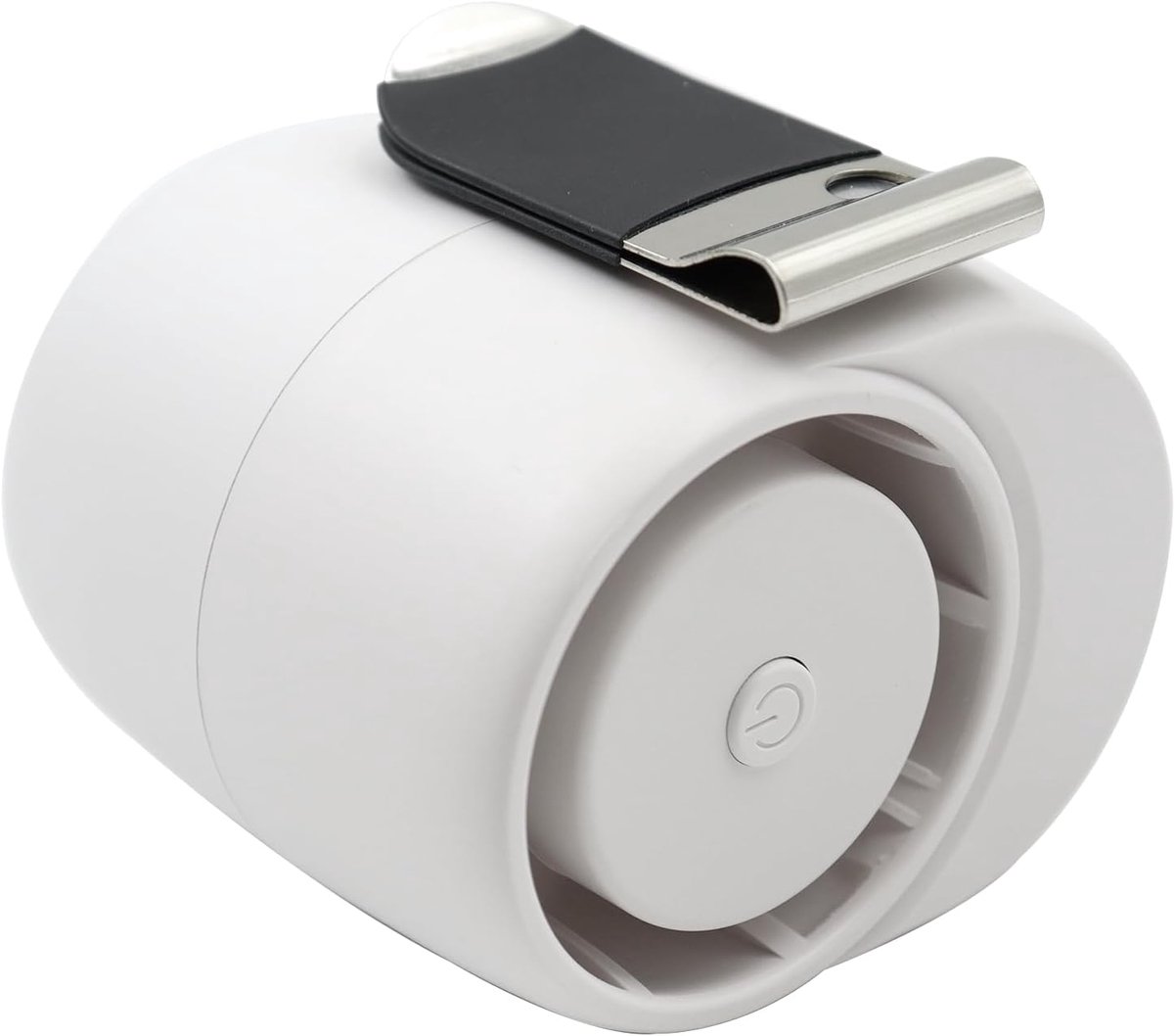 SnelShoppen - Mini Clipventilator met 3 Snelheden en 360 Graden Draaibaar, Draagbare Heupclip Ventilator voor Buitenwerk en Sport, Wit
