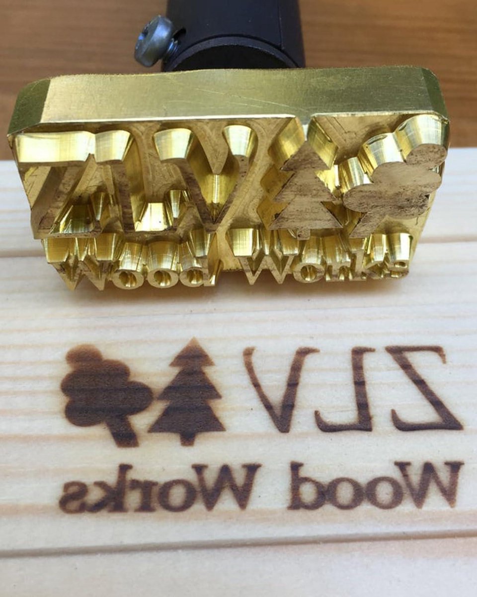 Branding Iron - Brandstempel Hout - Hout Bewerken - Gepersonaliseerd Logo - 1.5 inch - Messing