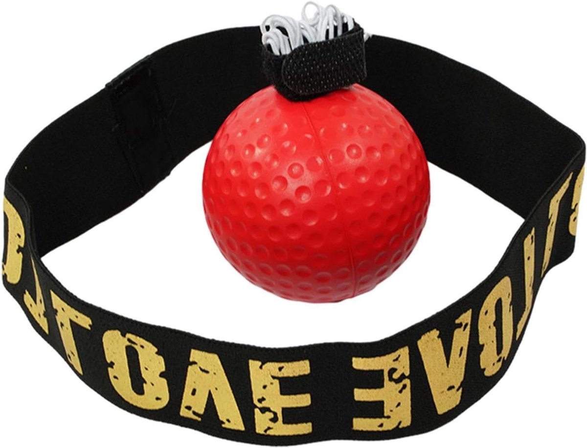 Bokstrainingsbal - Reflexbal Boksbal - Verbeteren Coördinatie - Verhoogt Reactietijd - 8 cm - Rood