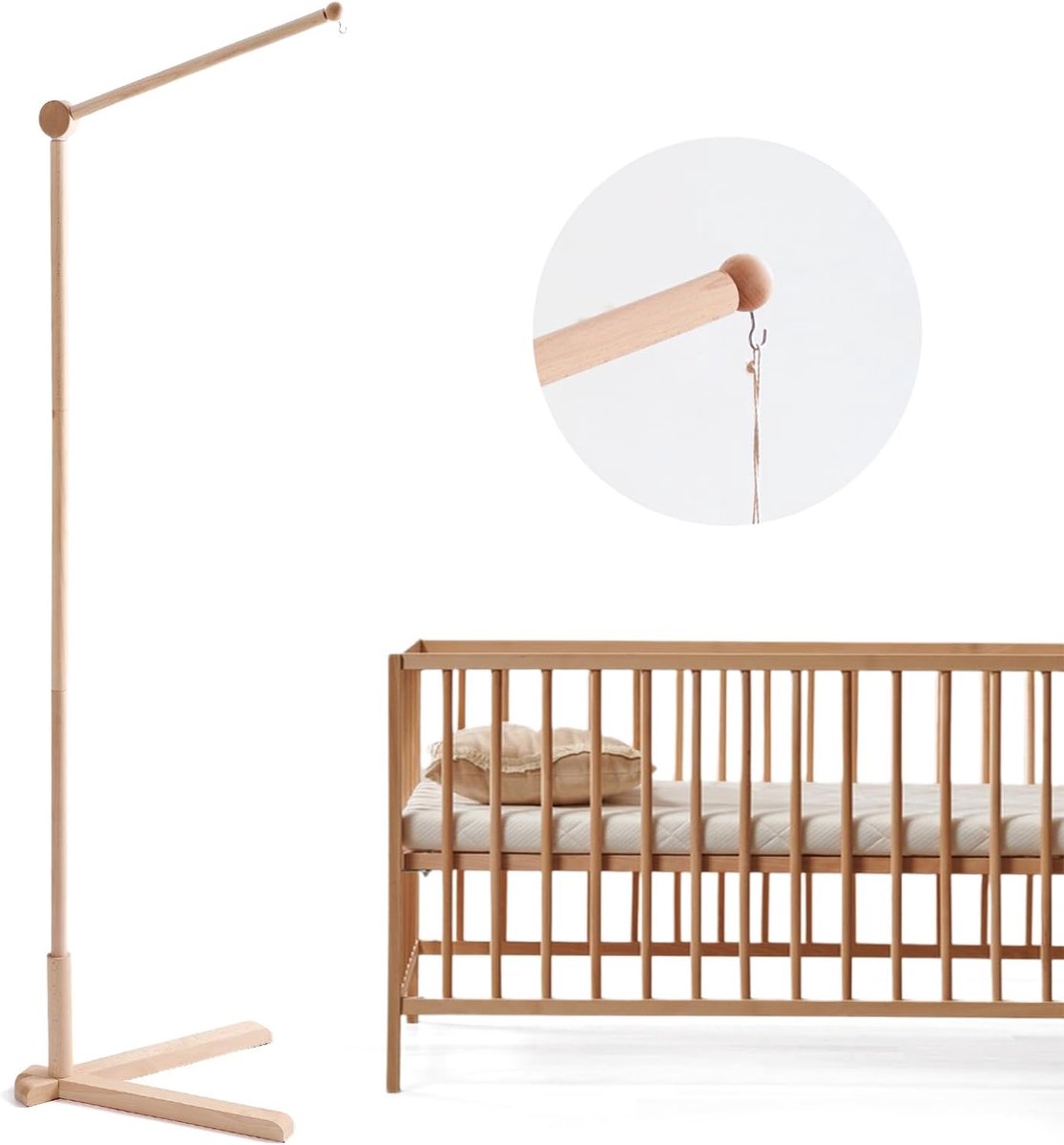 Baby Mobiele Houder Verkleedtafel Baby Muziekdoos Mobiele voor Bed Boxen Diy Draaibare Vaste Base