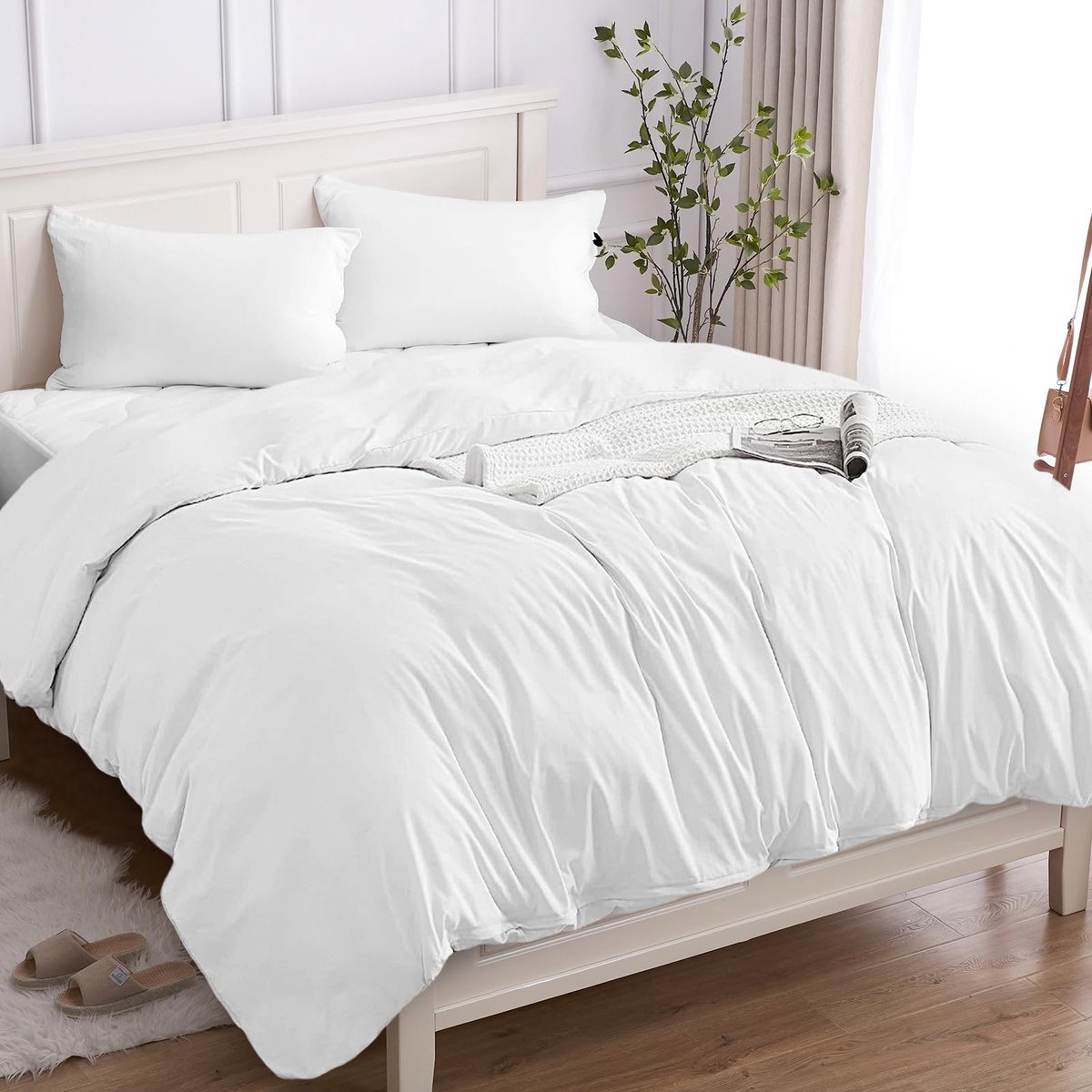 Omgoods - Duvet Cover Set 240x220 cm van 100% Katoen met 2 Kussenslopen