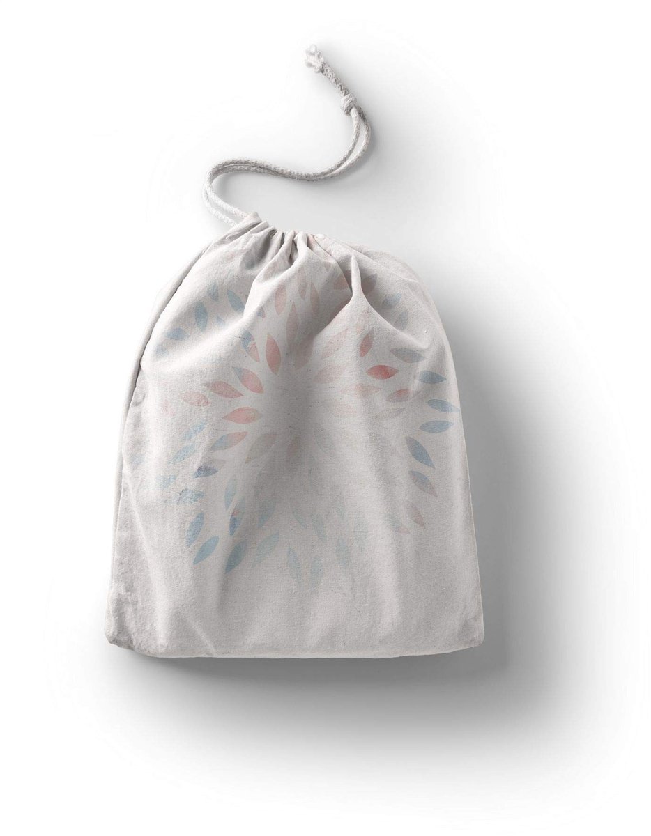 Omgoods - Herbruikbare Katoenen Tas met Trekkoord in Multicolor