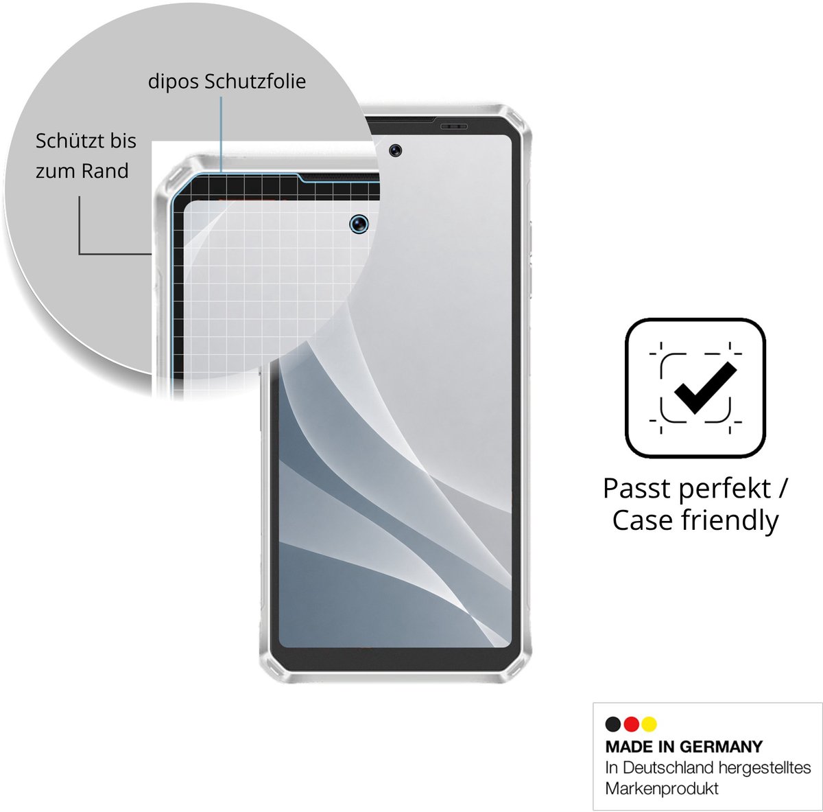 dipos – 2x Matte Pantserfolie geschikt voor Lagenio Panther 1 | 9H Screenprotector