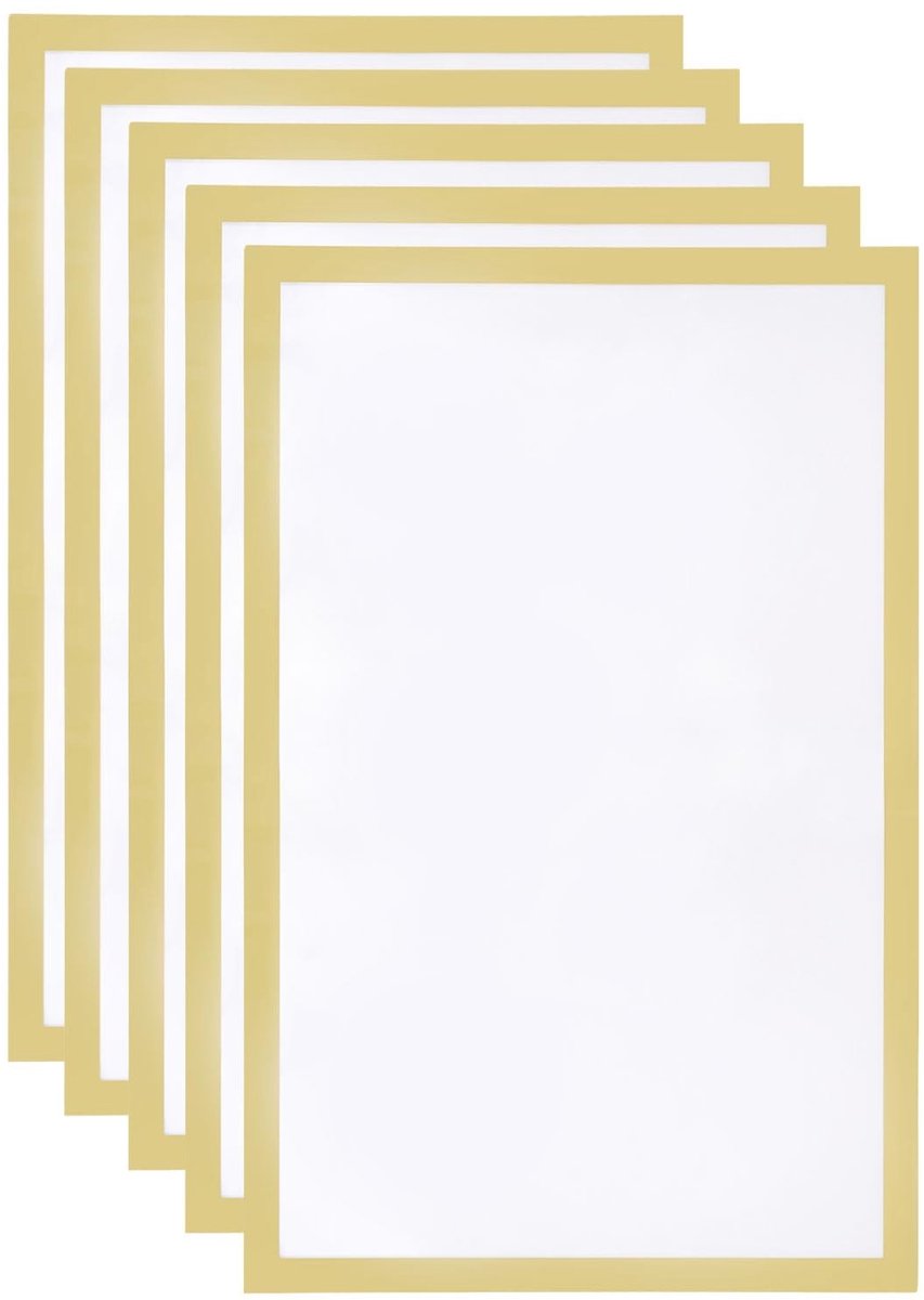 Omgoods - Zelfklevende Magnetische Wandhouder 30x43 cm - Documentenhouder, Pack van 5