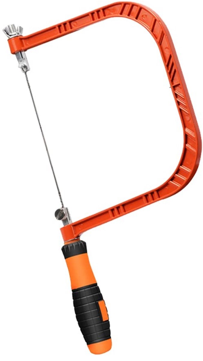 Omgoods- Staaldraadzaag 360° draaibaar handvat - Draagbare mini-copingzaag - Outdoor survival - Hout/plastic/bot/schuin zagen - Sterk snijvermogen - Flexibel en eenvoudig op te bergen - Zaag
