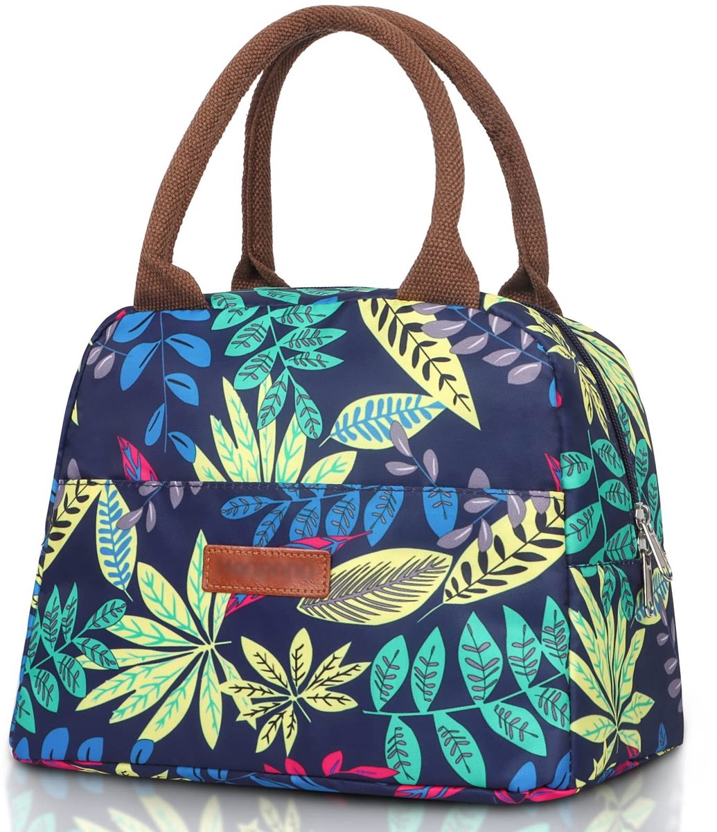 Omgoods - Insulated Lunch Bag met Voorvak - Draagbare Koeltas voor Werk en School